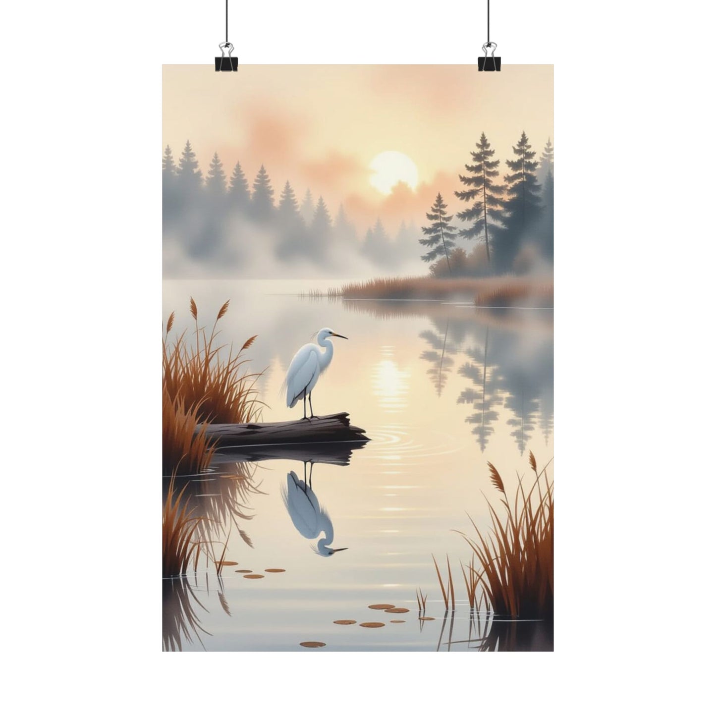 Vertical Posters - Nature-Inspired Tranquil Landscape Art Wall Decor