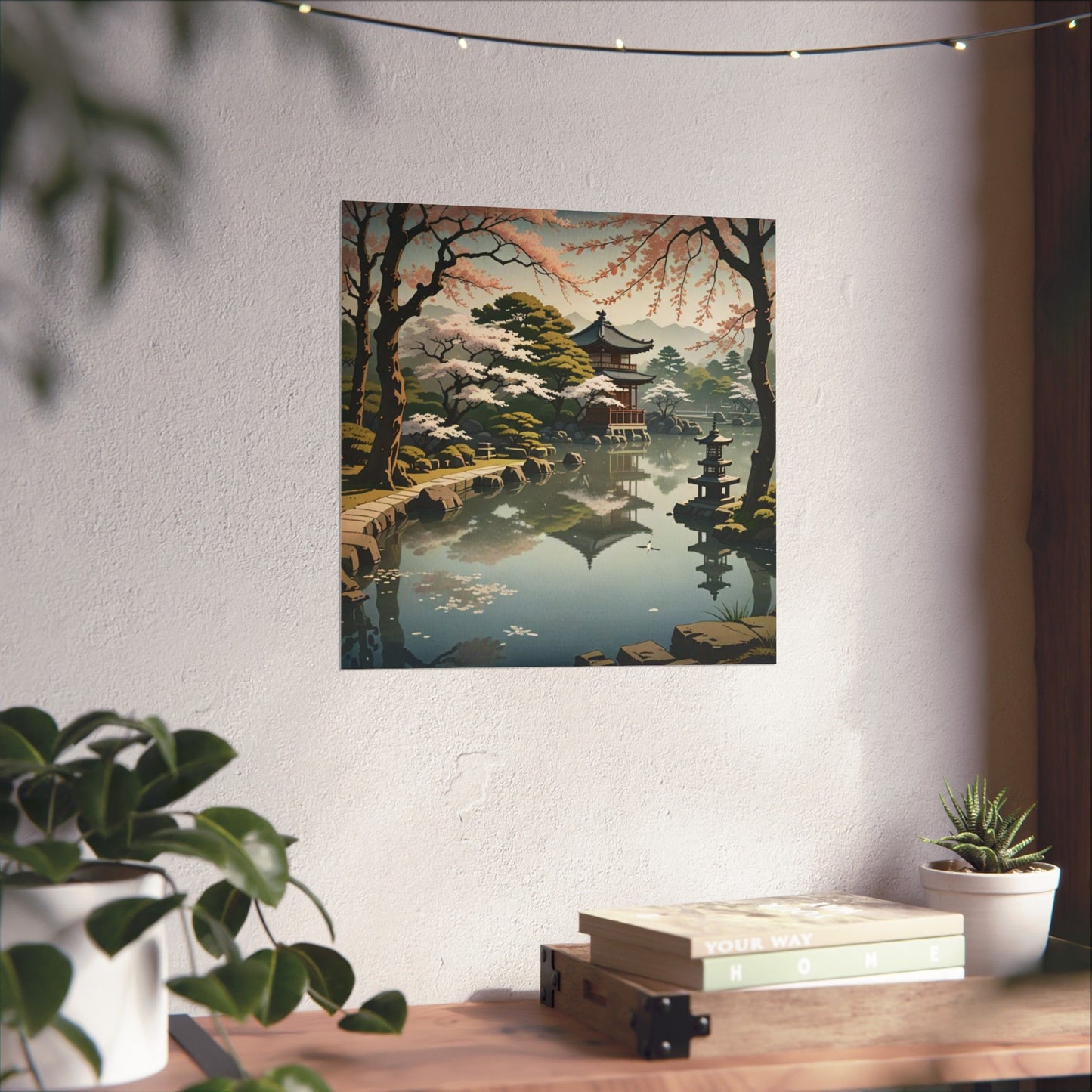 Digital download Poster Serene Japanese Garden
