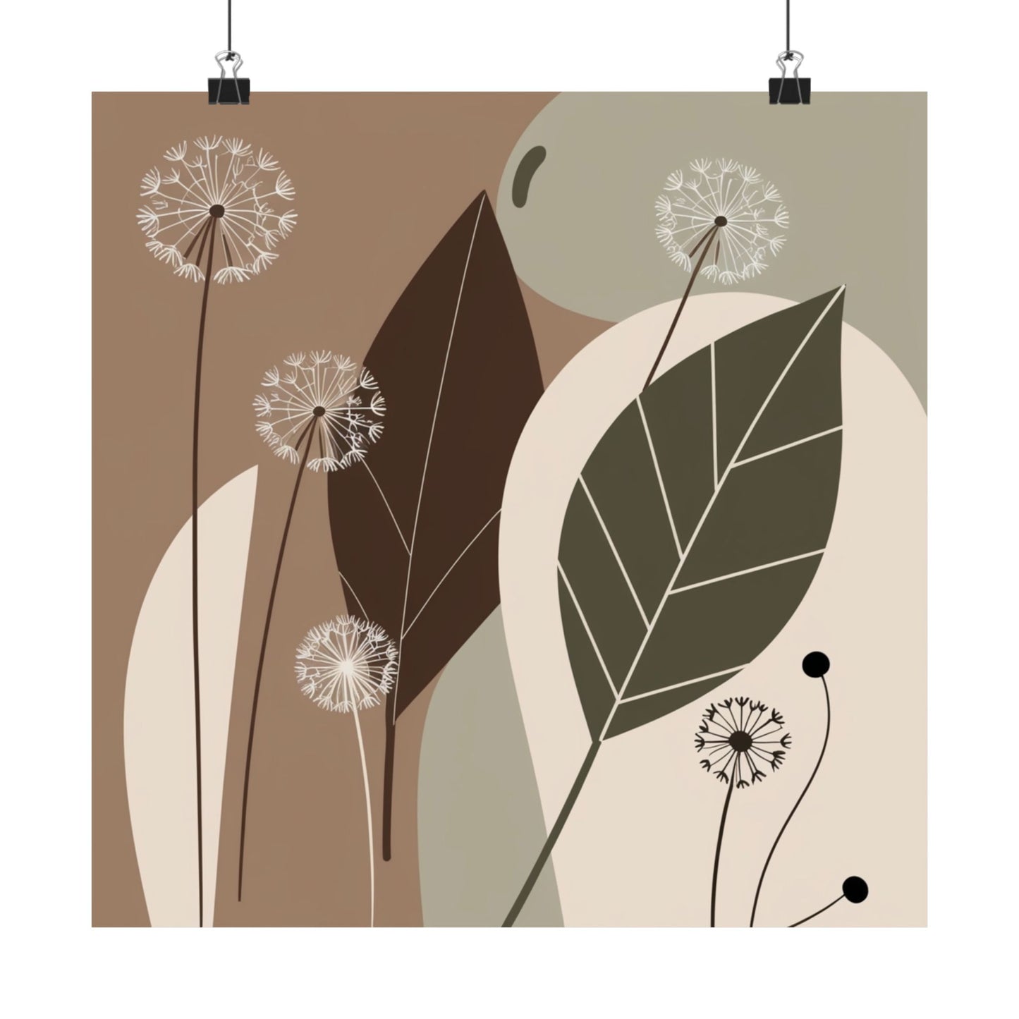 Láminas botánicas mate, decoración moderna para el hogar, arte mural minimalista, decoración ecológica, regalo para amantes de la naturaleza, arte mural bohemio.