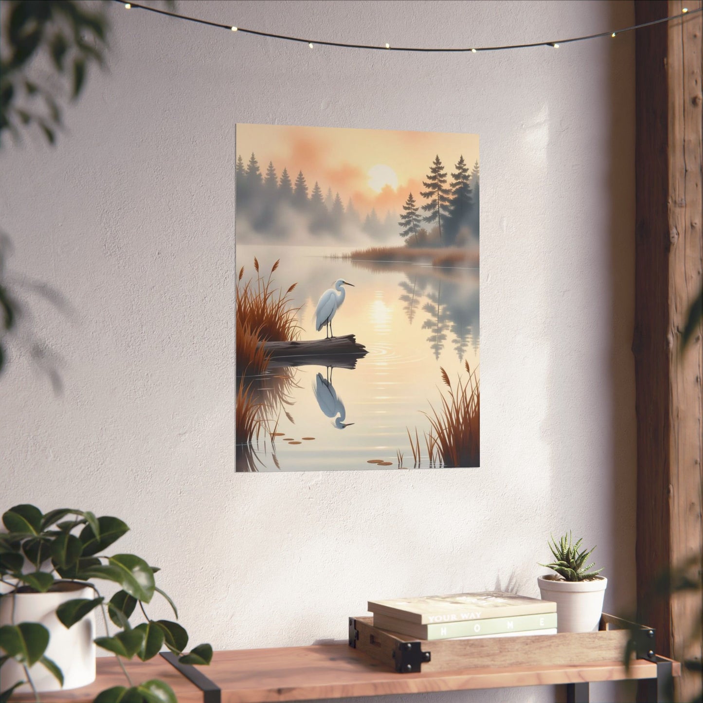 Vertical Posters - Nature-Inspired Tranquil Landscape Art Wall Decor