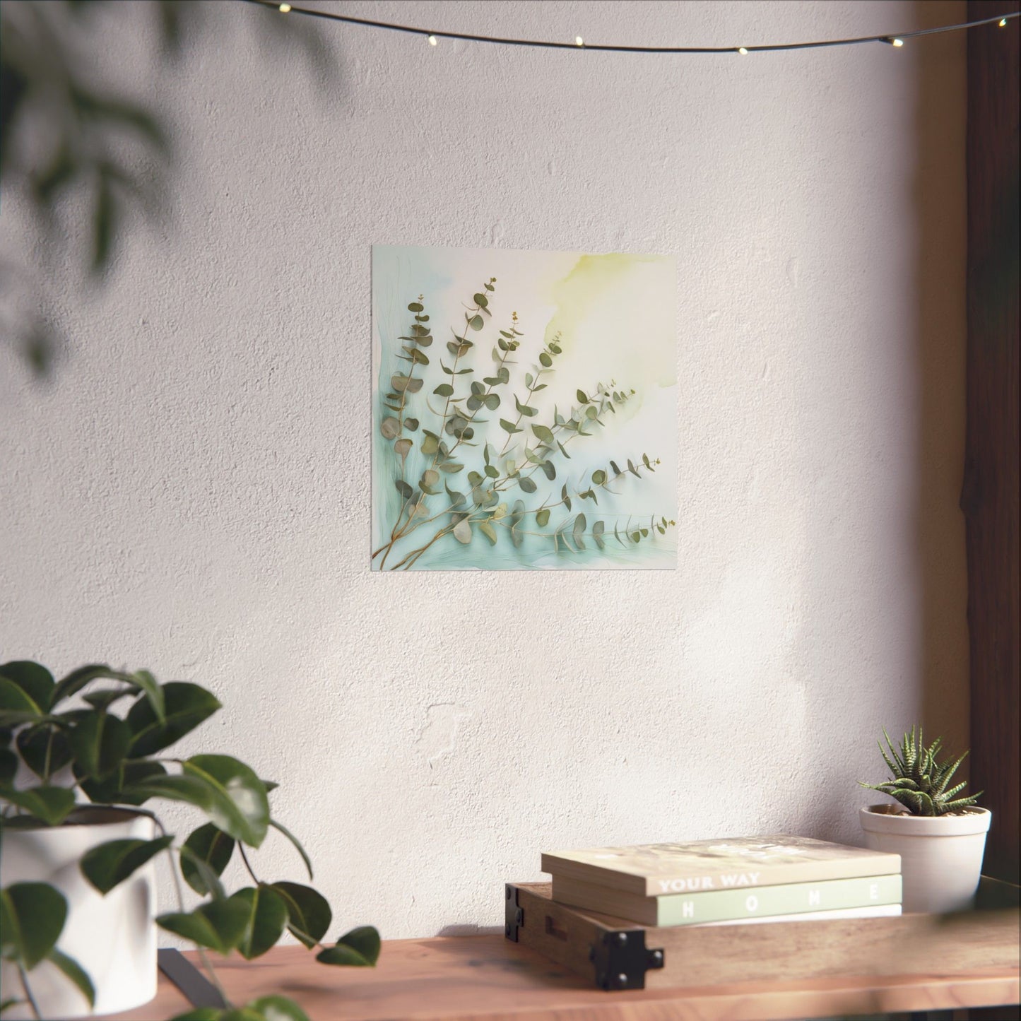 Affiches mates d'eucalyptus, art mural élégant, décoration intérieure, impressions inspirées de la nature, cadeaux pour les amoureux des plantes, décoration botanique