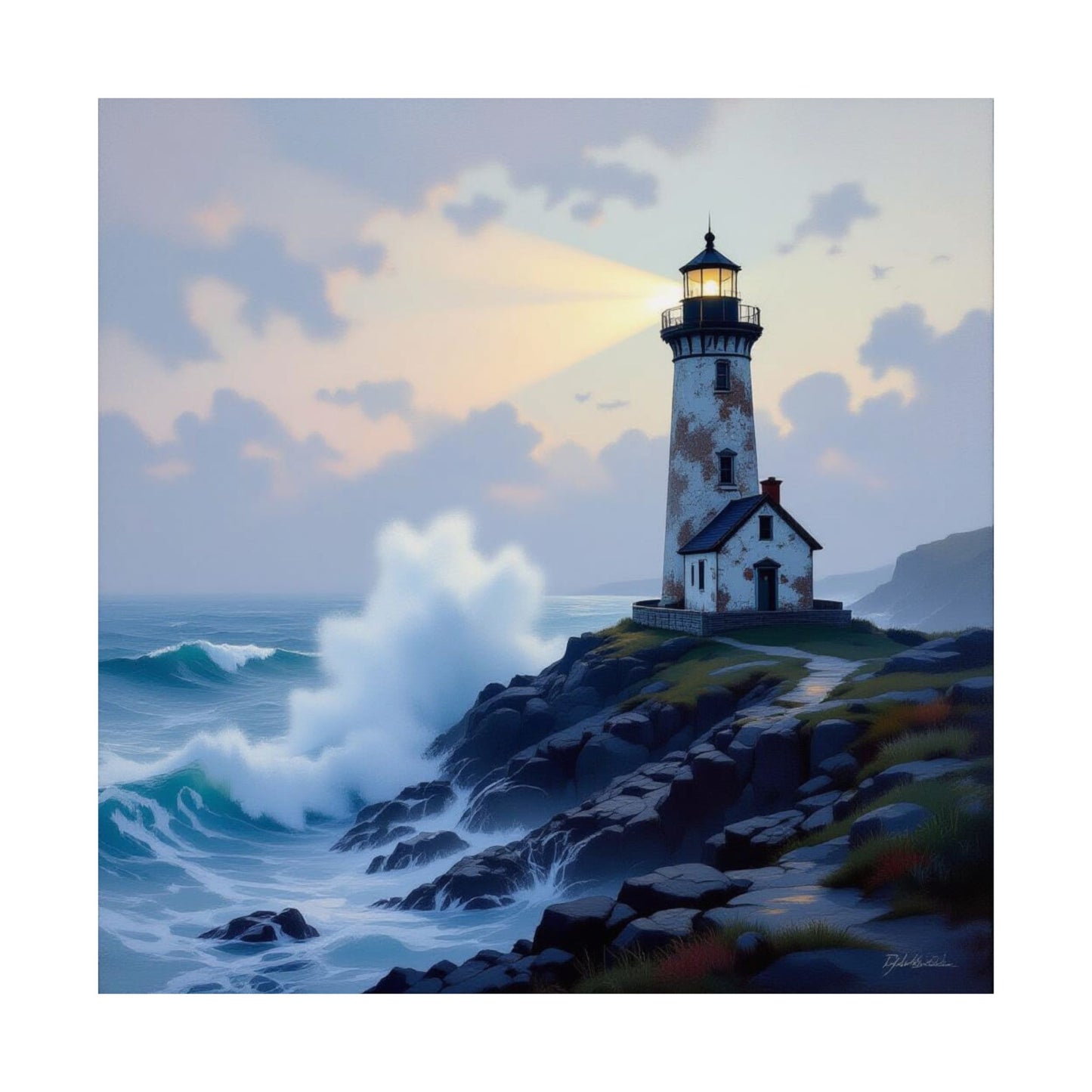 Digital download Coastal Lighthouse Poster