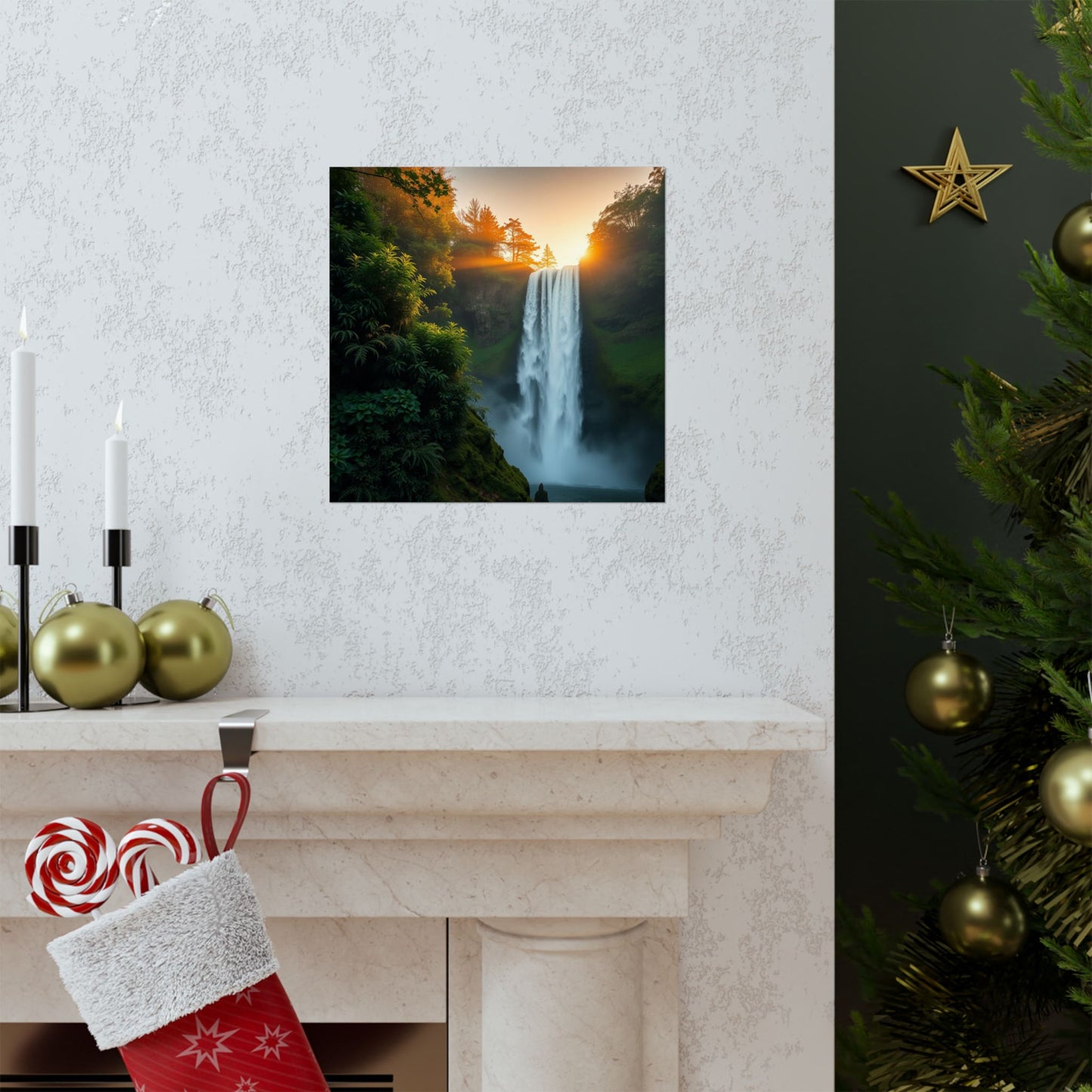 Pósteres mate inspirados en la naturaleza | Arte mural escénico para decoración del hogar, regalo para amantes de la naturaleza, decoración rústica