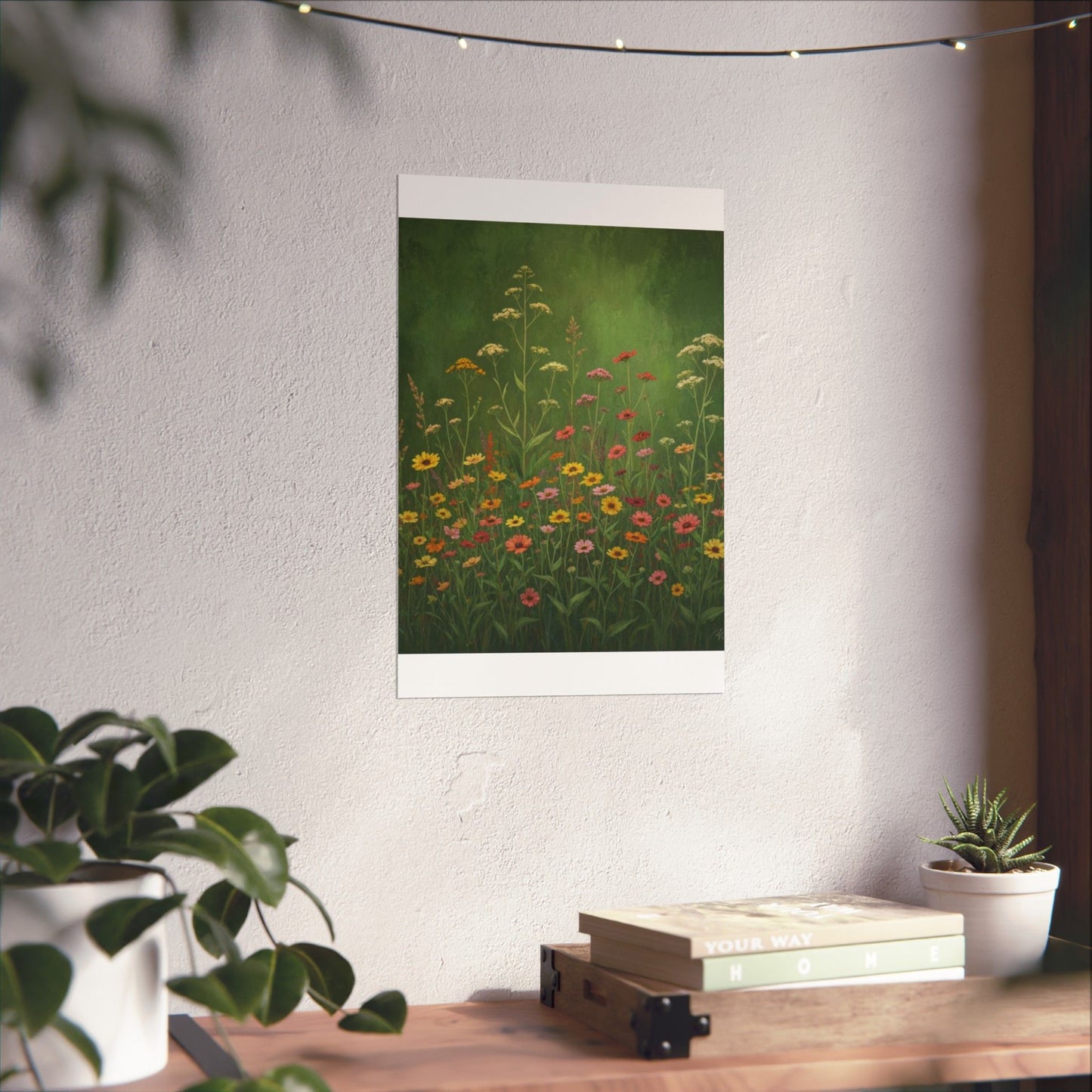 Vintage Wildflowers Poster