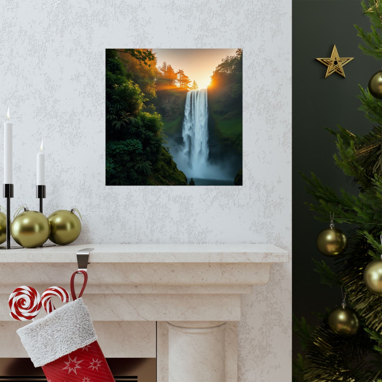 Pósteres mate inspirados en la naturaleza | Arte mural escénico para decoración del hogar, regalo para amantes de la naturaleza, decoración rústica
