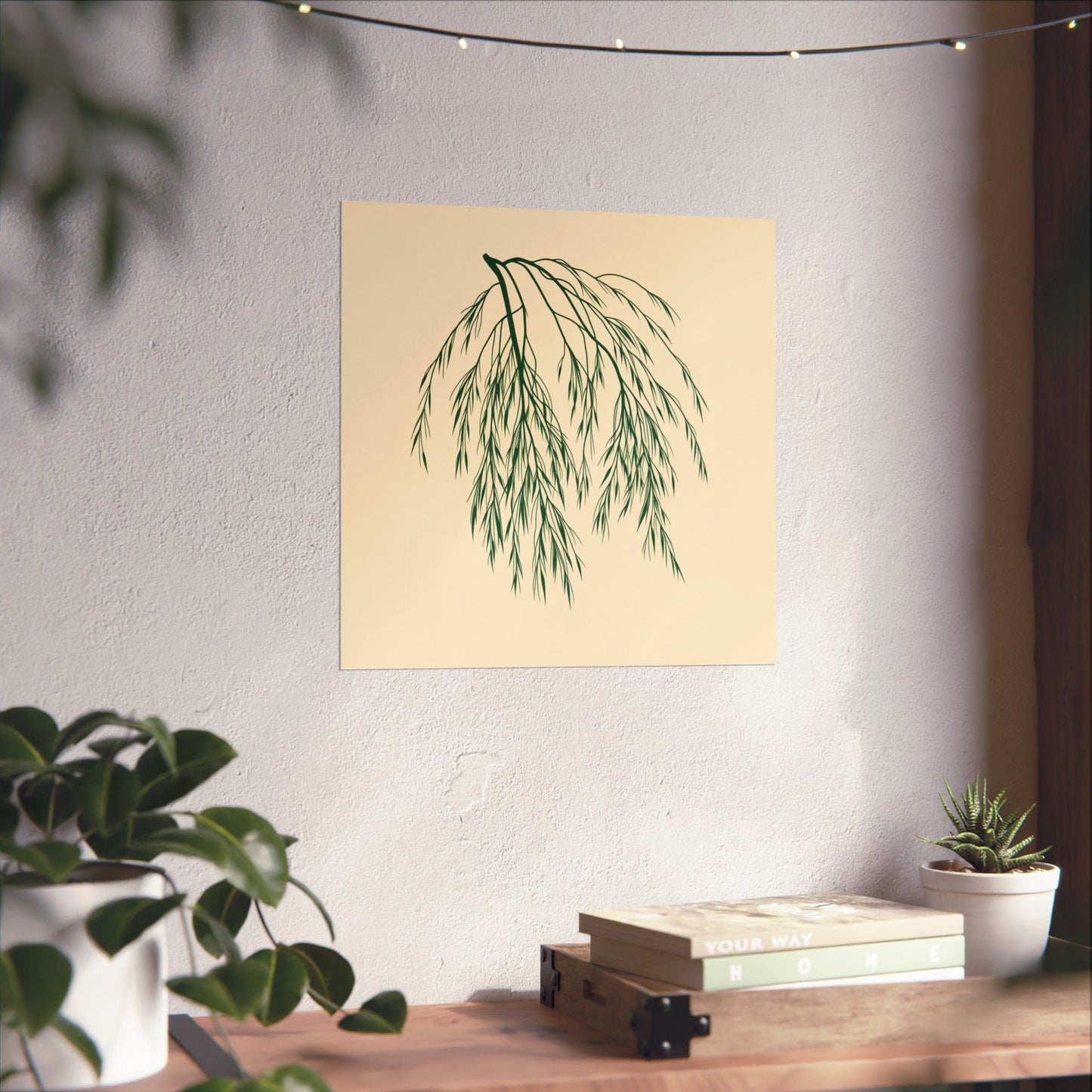 Poster - Willow Leaves Design