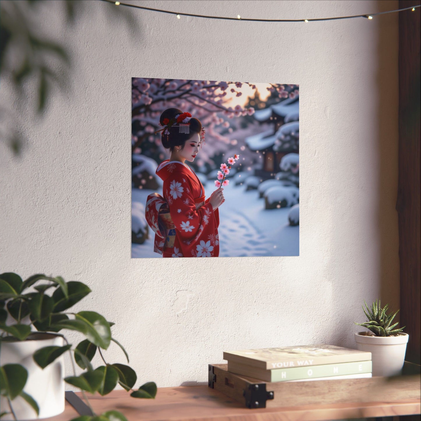 Digital download Japanese Floral Poster