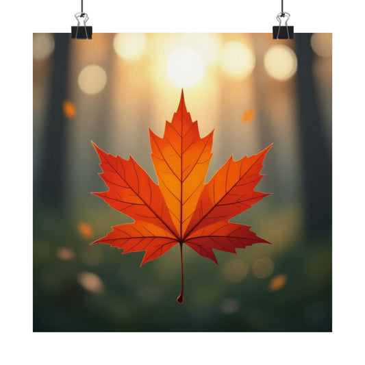 Digital download Poster Maple Leaf Design