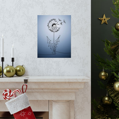 Vertical Poster Dandelion