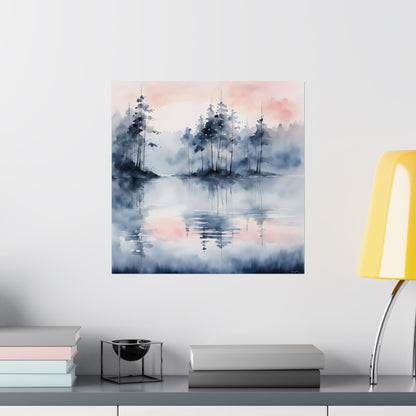 Scenic Matte Vertical Posters, Nature Art Prints, Wall Decor, Minimalist Home Art, Landscape Artwork, Gifts for Nature Lovers