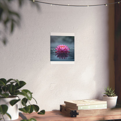Pósteres mate de flor de loto, descarga digital, arte de pared relajante, decoración del hogar, decoración de salas de meditación, regalo para amantes de la naturaleza, impresión de arte zen.