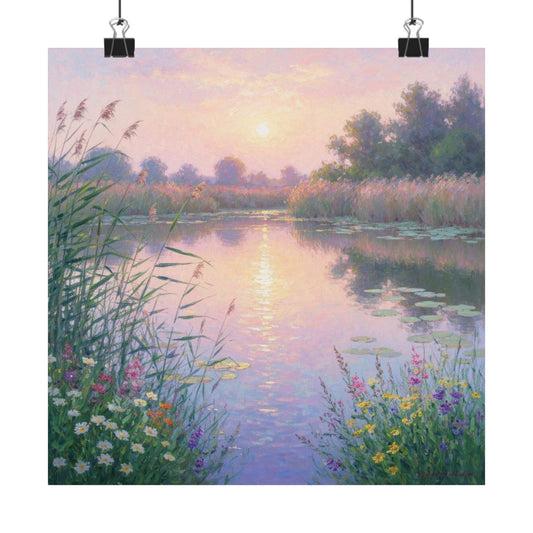 Pósteres verticales de naturaleza serena, arte mural tranquilo, decoración de paisajes florales, estética bohemia, regalo para amantes de la naturaleza, obra de arte para la sala de estar