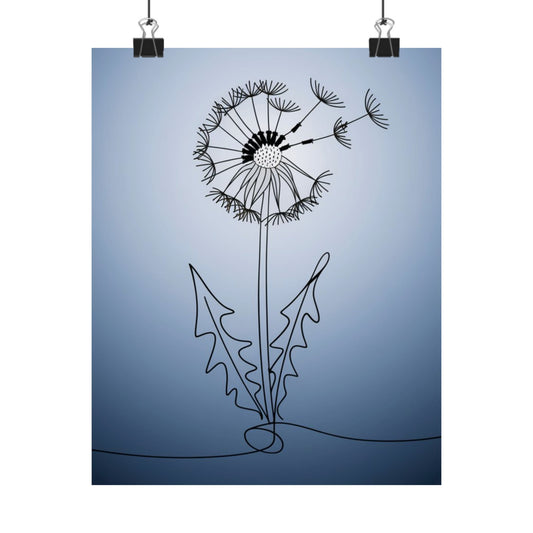 Vertical Poster Dandelion