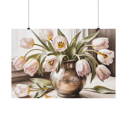Digital download antique Tulips Poster