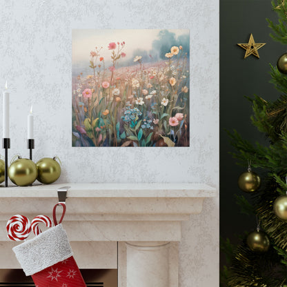 Pósteres con impresiones artísticas florales, decoración de pared mate, decoración bohemia, arte de pared floral, regalo para amantes de las flores, decoración inspirada en la naturaleza.