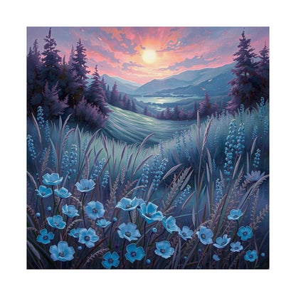 Impresión artística de paisaje sereno, póster mate, decoración de pared natural, estética floral para el hogar, regalo para amantes de la naturaleza