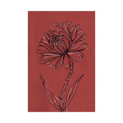 Vertical Poster - Artistic Floral Modern Wall Art Decor