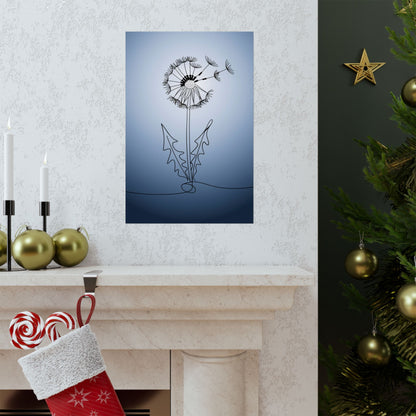 Vertical Poster Dandelion