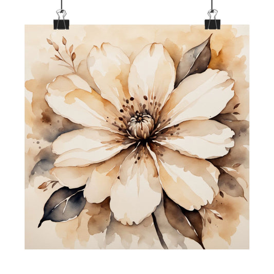 Téléchargement numérique : impression d'art floral, décoration murale mate, affiche botanique moderne, art esthétique pour la maison, art mural floral, cadeau pour les amoureux des fleurs