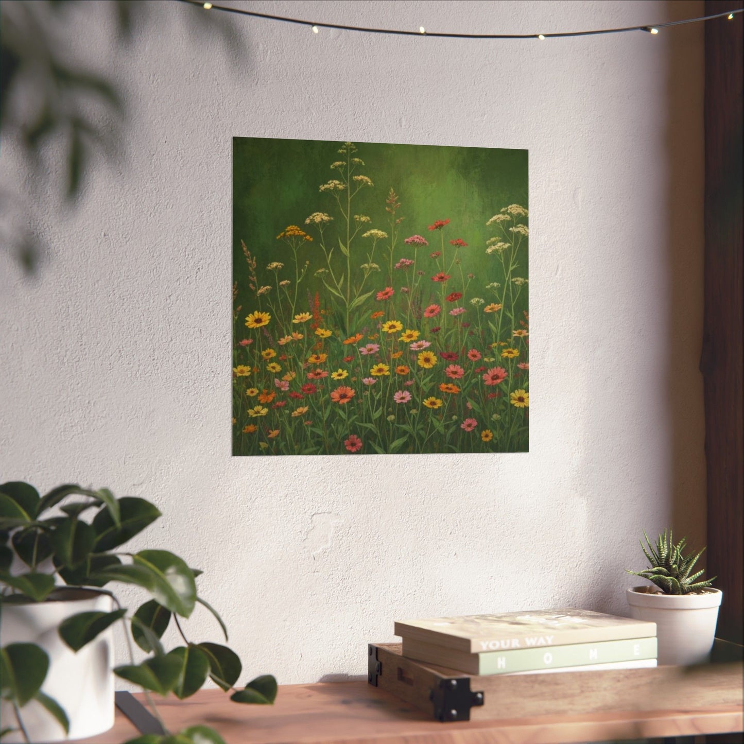 Vintage Wildflowers Poster