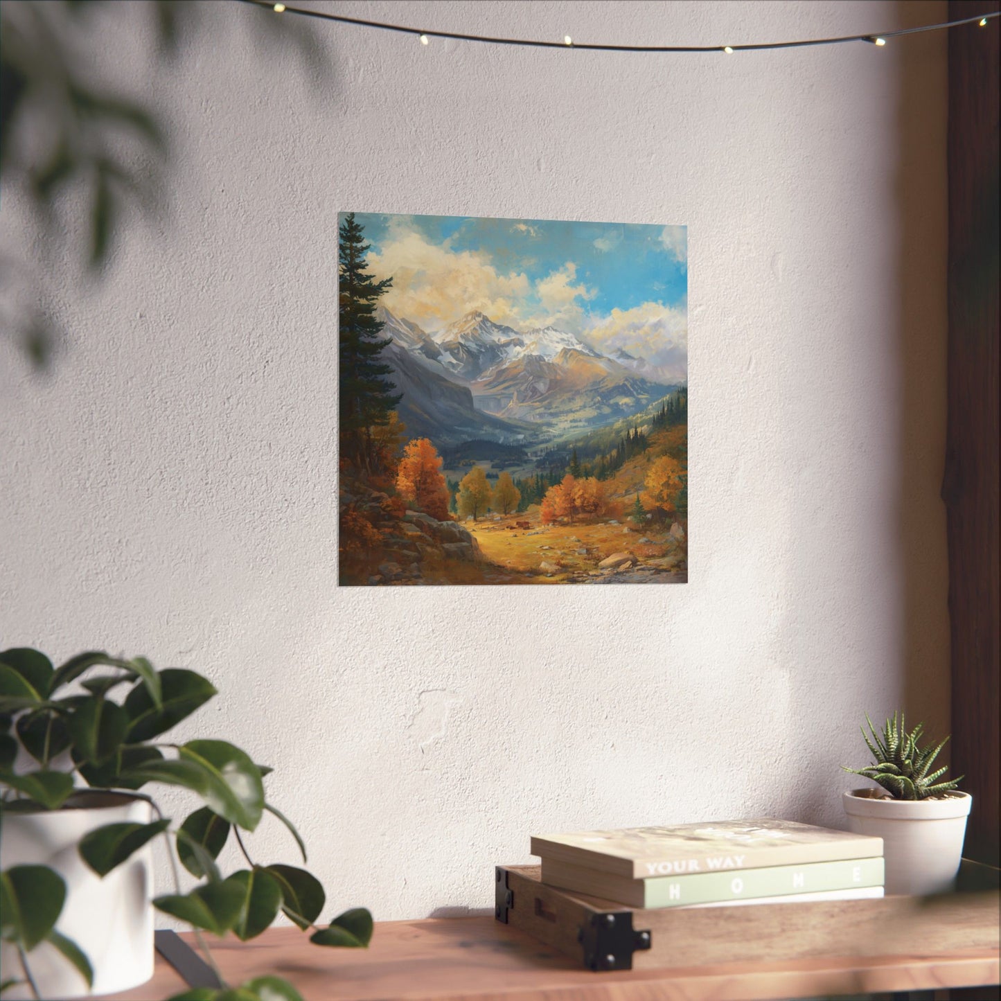 Posters - Scenic Mountain Valley Landscape