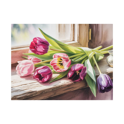 Digital download Antique Tulips Poster