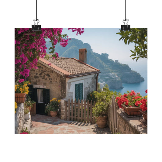 Digital download Ocean Amalfi Coast Poster