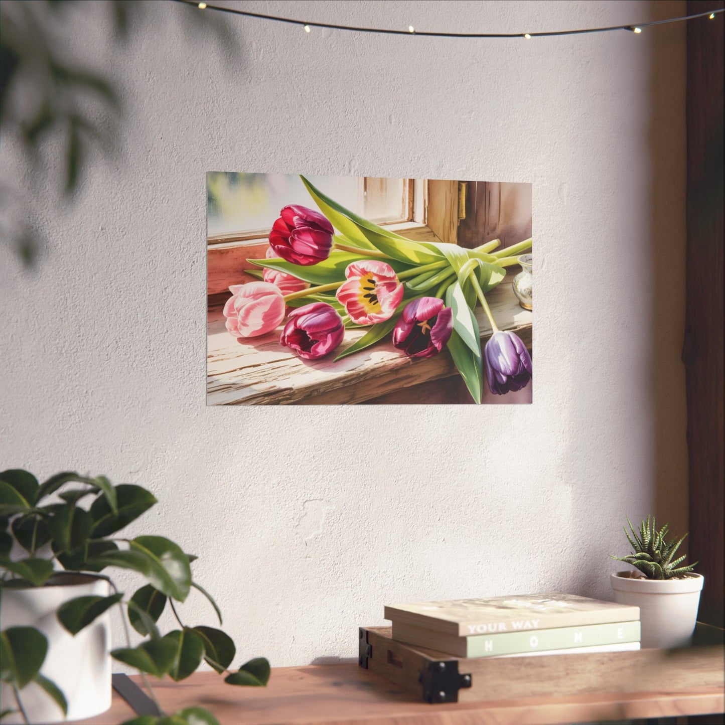 Digital download Antique Tulips Poster