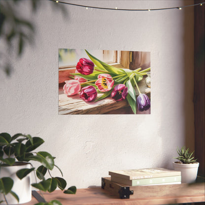 Digital download Antique Tulips Poster