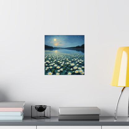 Póster de naturaleza serena, decoración del hogar, arte mural relajante, regalo para amantes de la naturaleza, decoración para espacios de meditación, impresiones de paisajes florales