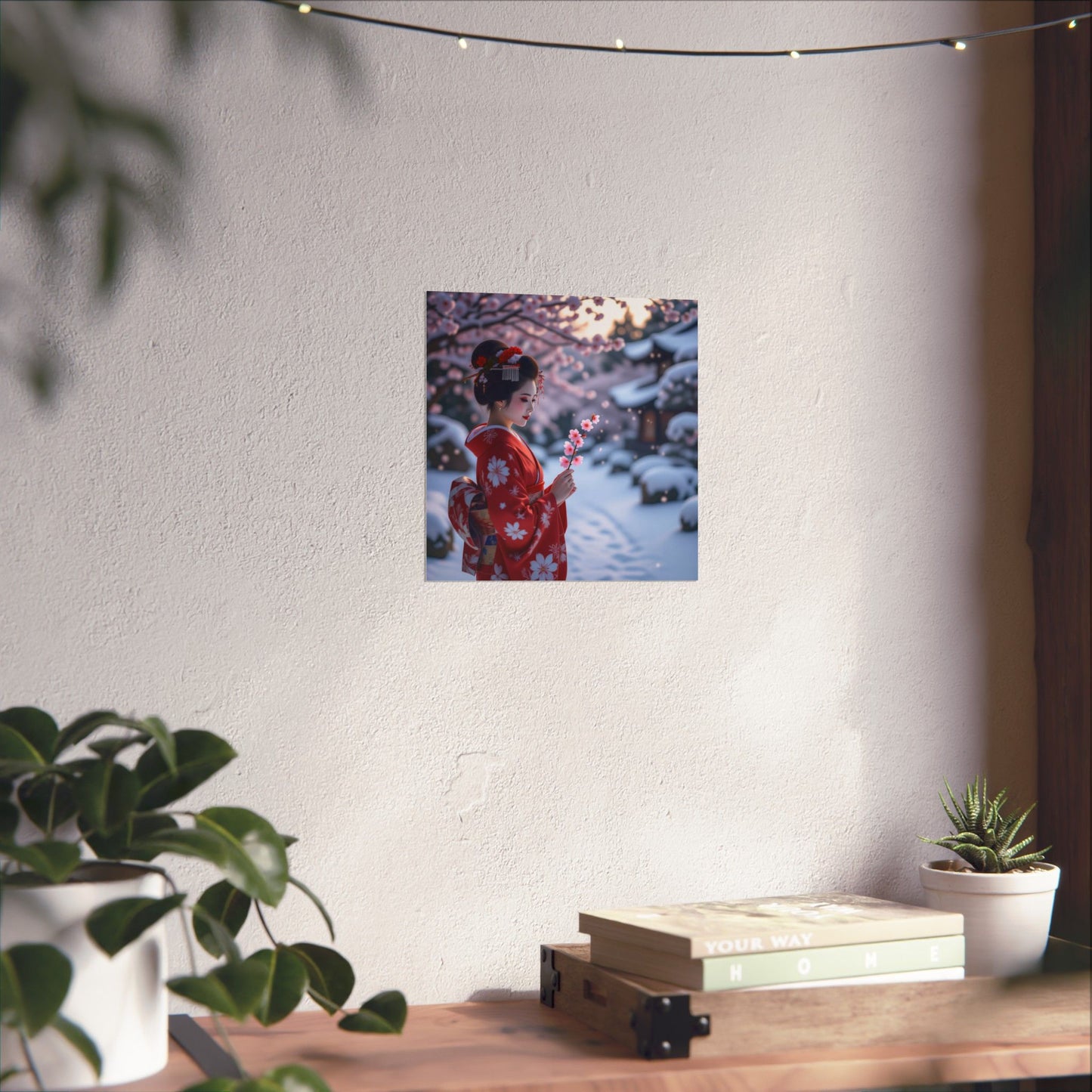Digital download Japanese Floral Poster
