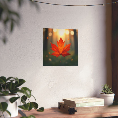 Digital download Poster Maple Leaf Design