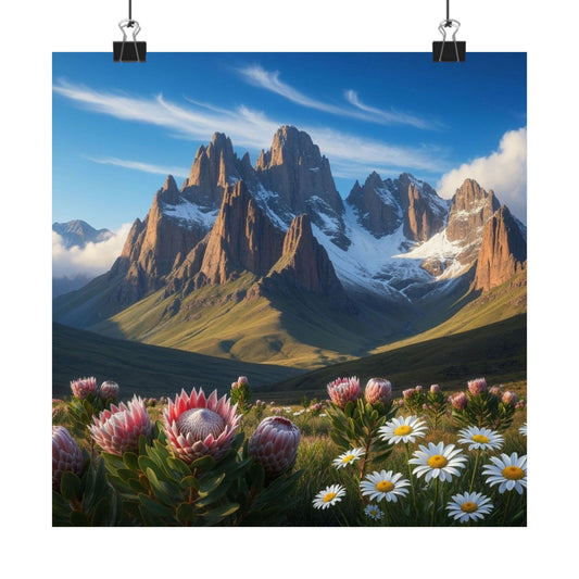 Pósteres mate inspirados en la naturaleza | Arte mural escénico, decoración de paisajes, decoración para el hogar y la oficina, regalo para amantes de la naturaleza, láminas de montañas