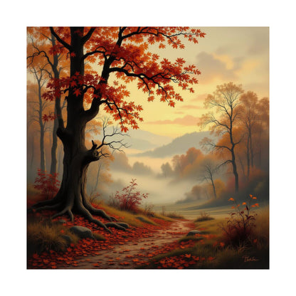 Digital download Posters - Autumn Landscape Matte Fall Decor