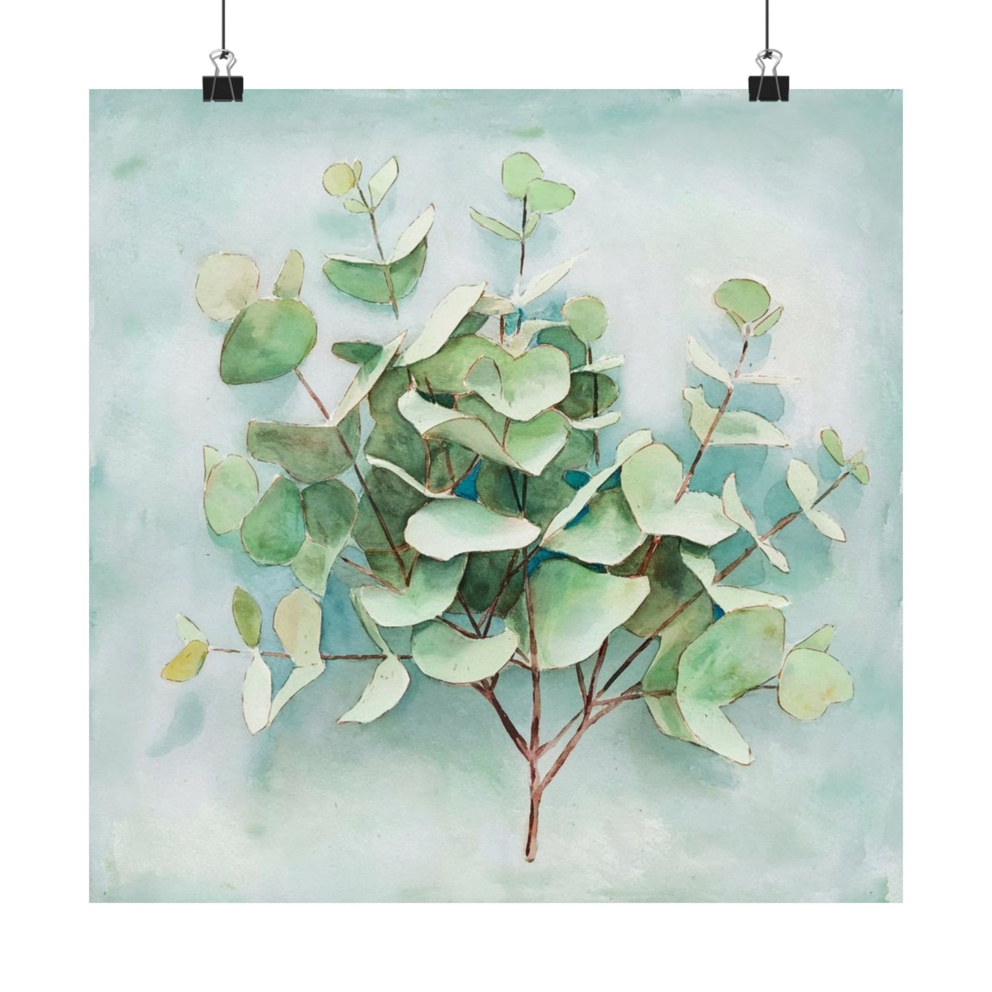 Digital download Eucalyptus Matte Vertical Poster, Botanical Wall Art, Greenery Home Decor, Nature Print, Gift for Plant Lovers
