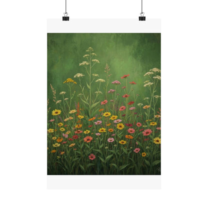 Vintage Wildflowers Poster