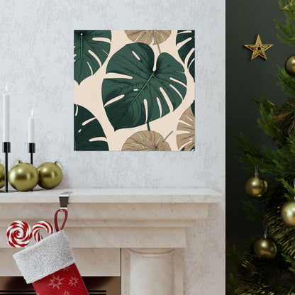 Poster - Tropical Leaf Wall Art, Boho Decor