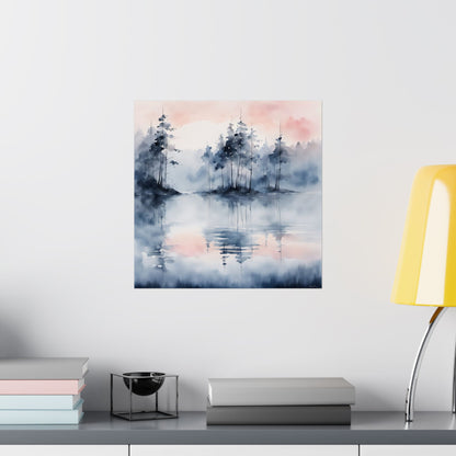 Scenic Matte Vertical Posters, Nature Art Prints, Wall Decor, Minimalist Home Art, Landscape Artwork, Gifts for Nature Lovers