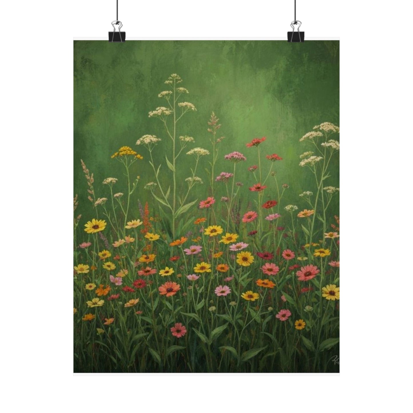 Vintage Wildflowers Poster