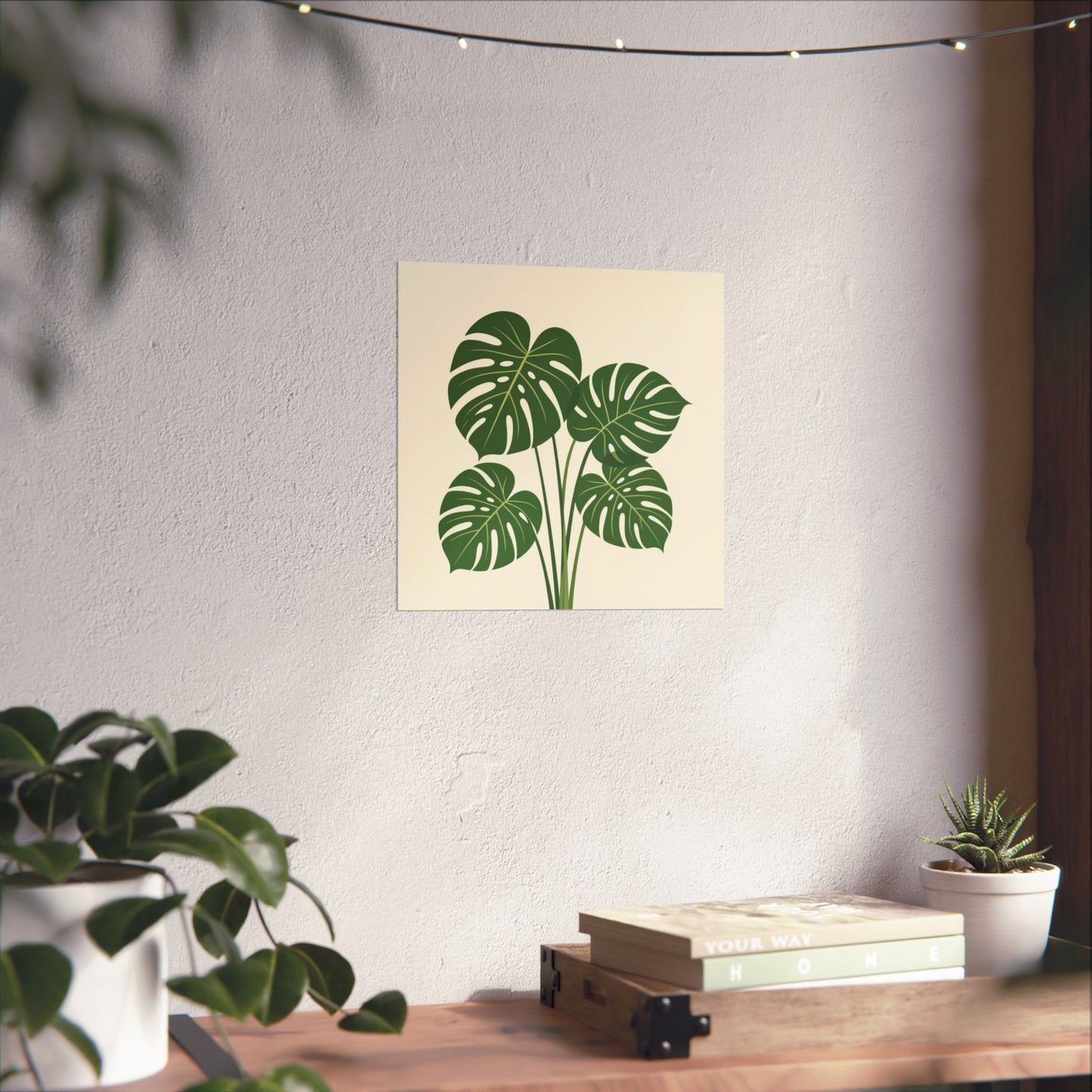 Digital download Poster Monstera Leaf Design