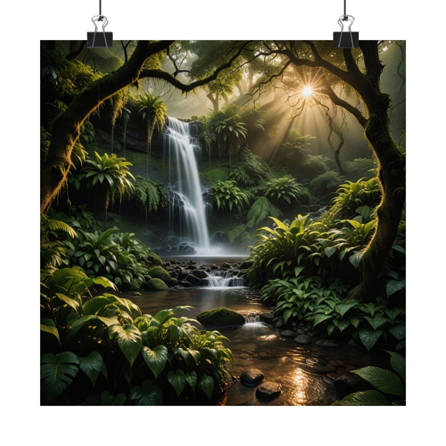 Pósteres verticales mate inspirados en la naturaleza, decoración del hogar, arte mural, paisaje forestal, regalo para amantes de la naturaleza, estética natural