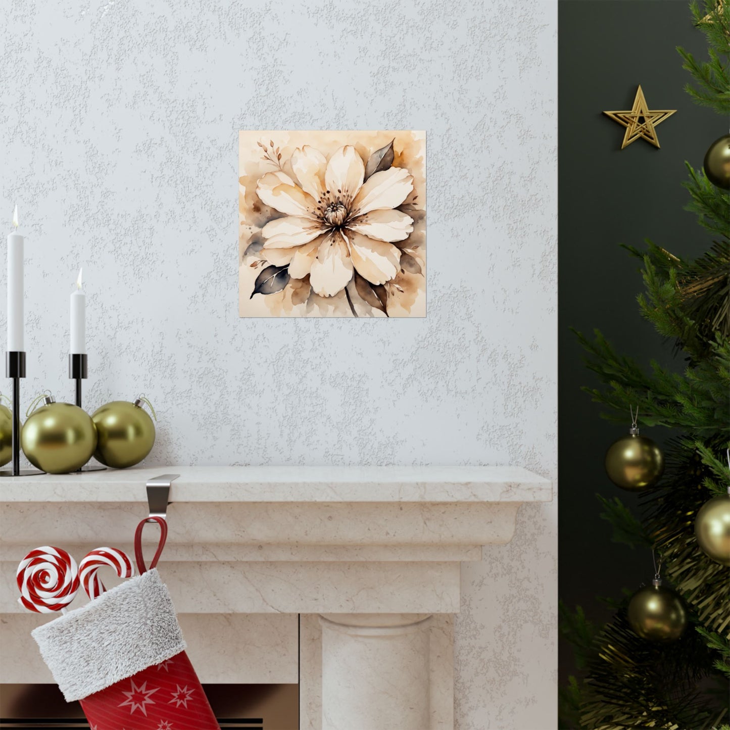 Descarga digital: Impresión de arte floral, decoración de pared mate, póster botánico moderno, arte estético para el hogar, arte de pared con flores, regalo para amantes de las flores.