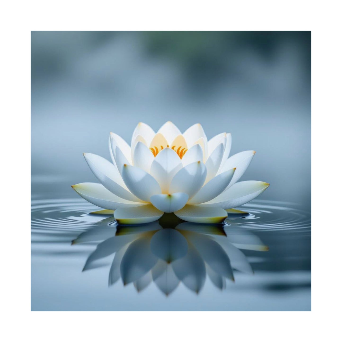 Elegante póster de nenúfar, arte mural botánico, decoración natural, decoración para salas de meditación, regalo para amantes de la naturaleza, estética del hogar.