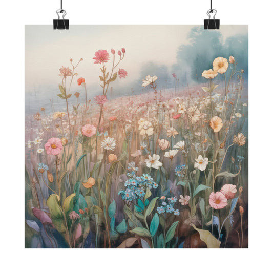 Téléchargement numérique d'affiches d'art floral, décoration murale mate, décoration d'intérieur bohème, art mural floral, cadeau pour les amoureux des fleurs, décoration inspirée de la nature