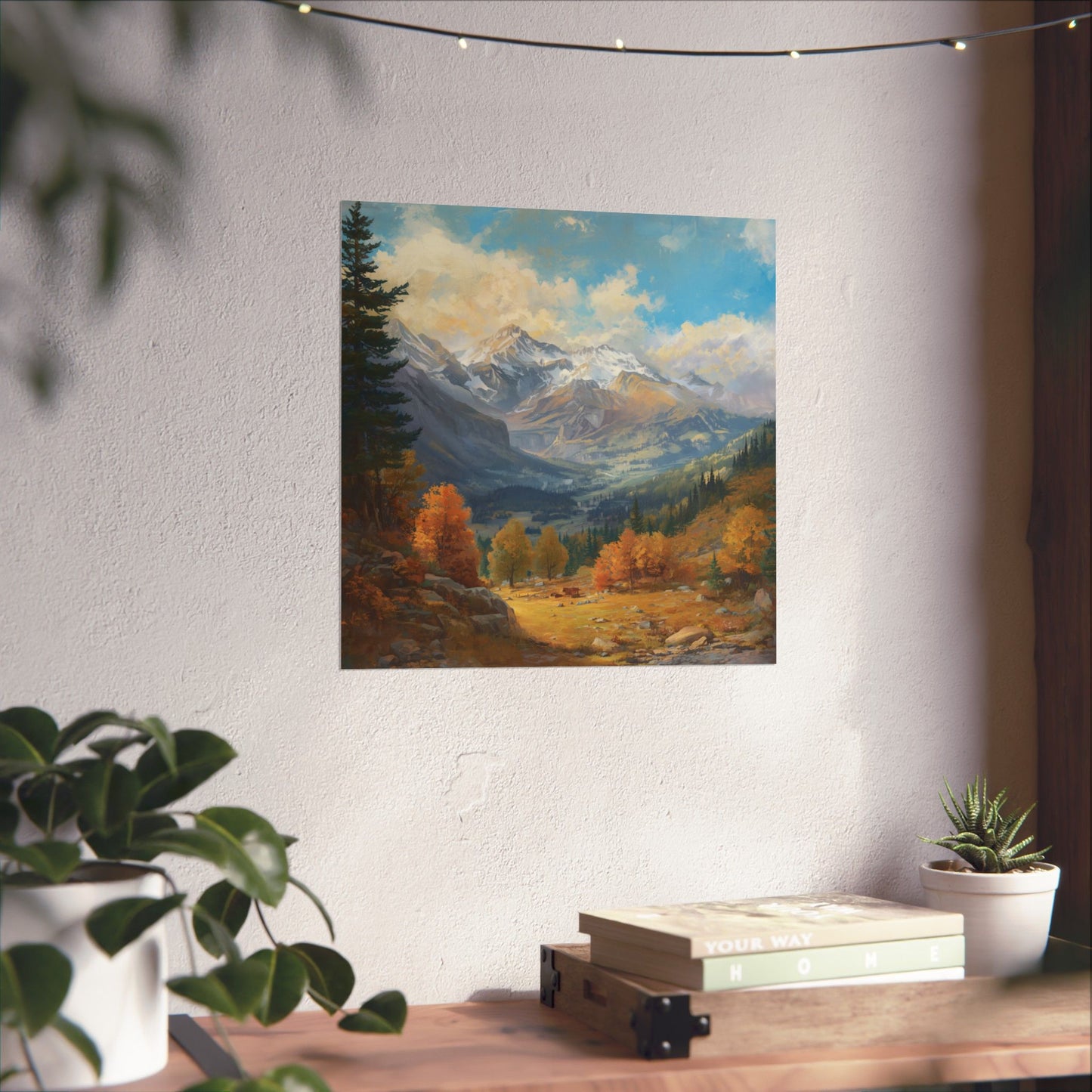 Posters - Scenic Mountain Valley Landscape