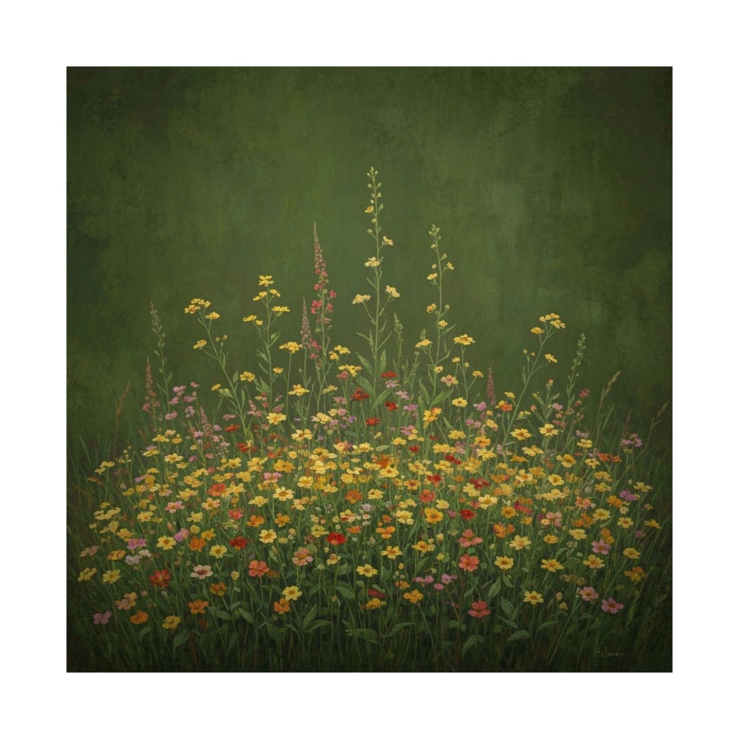 Digital download Vertical Posters - Antique Wildflowers Design