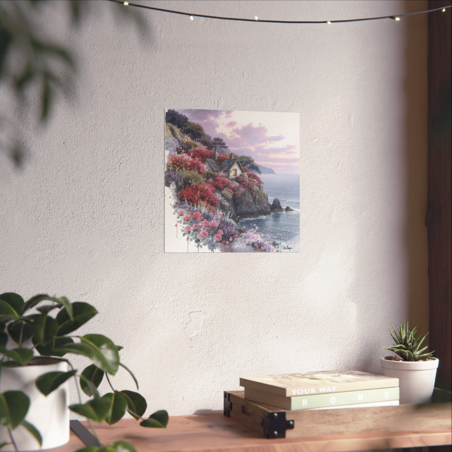 Digital download Coastal House Matte Poster