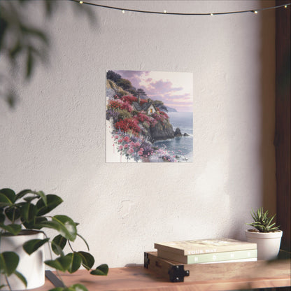 Digital download Coastal House Matte Poster
