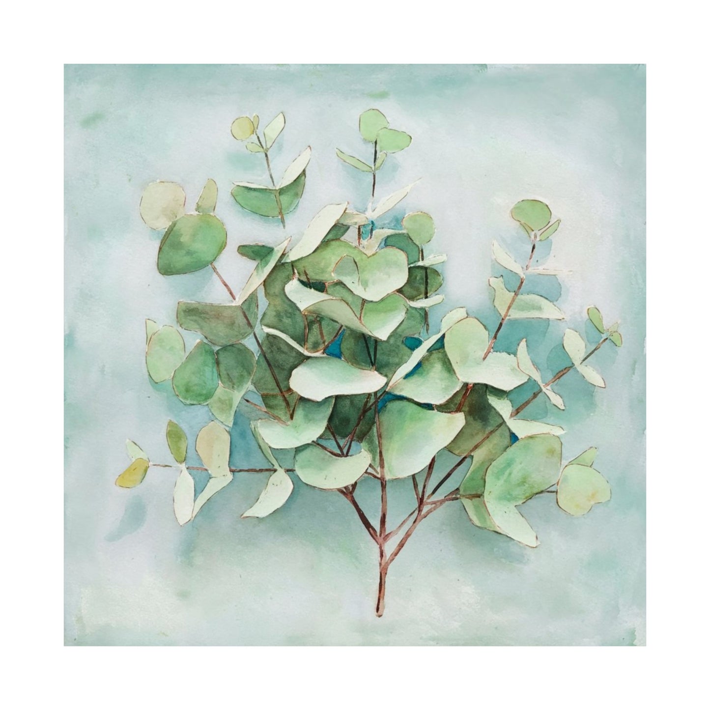 Digital download Eucalyptus Matte Vertical Poster, Botanical Wall Art, Greenery Home Decor, Nature Print, Gift for Plant Lovers
