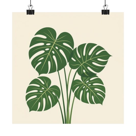 Digital download Poster Monstera Leaf Design